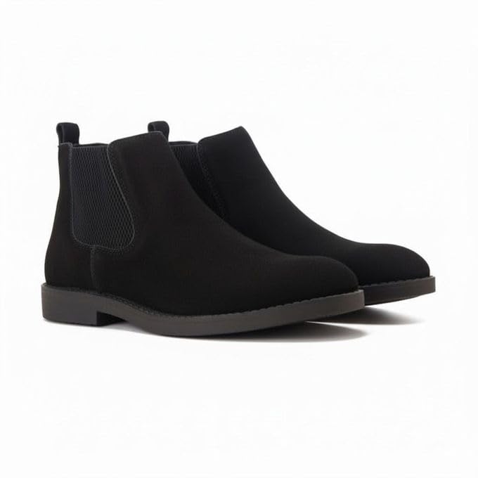 Stylish men's half-boots in suede with a comfortable sole – a modern classic design available in various sizes