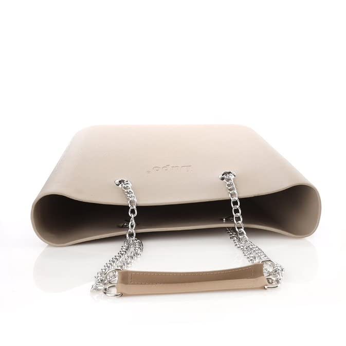 ITALIANO Women pure plastic handbag for rain walking and a hand chain - hb-IT-B