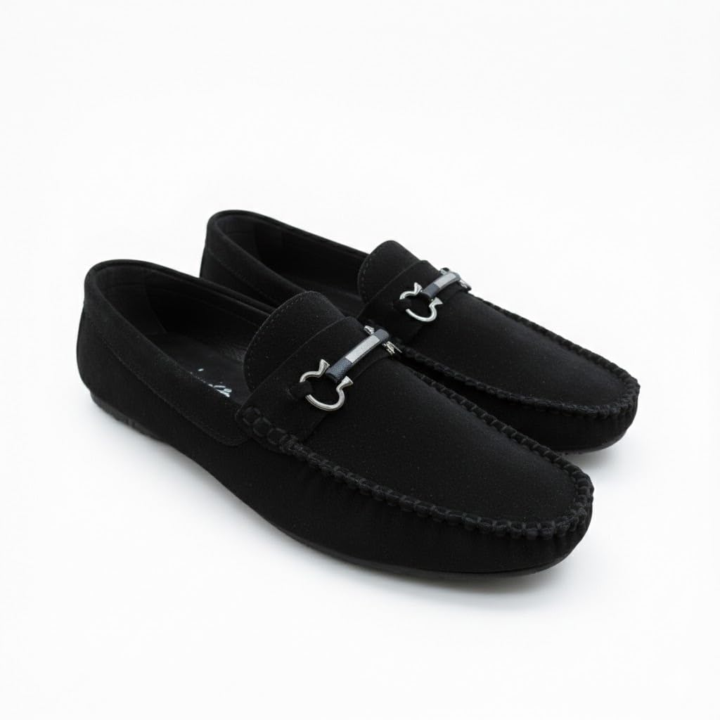 Men’s suede loafers – modern moccasin design, lightweight and extremely comfortable for daily and casual wear. - S4