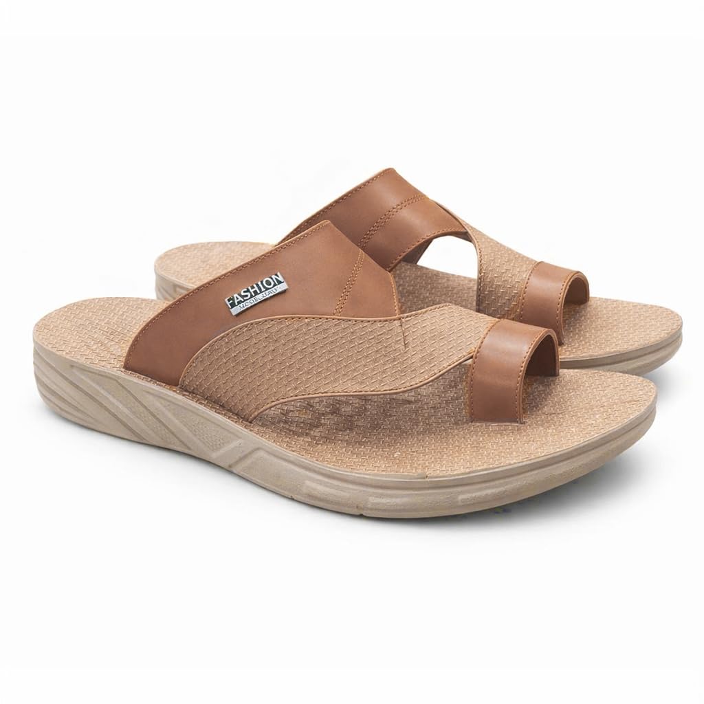 Men’s Leather Slippers – Modern Comfortable Design with High-Quality Material and a Cushioned Orthopedic Sole – Perfect for Daily Wear and Outings.