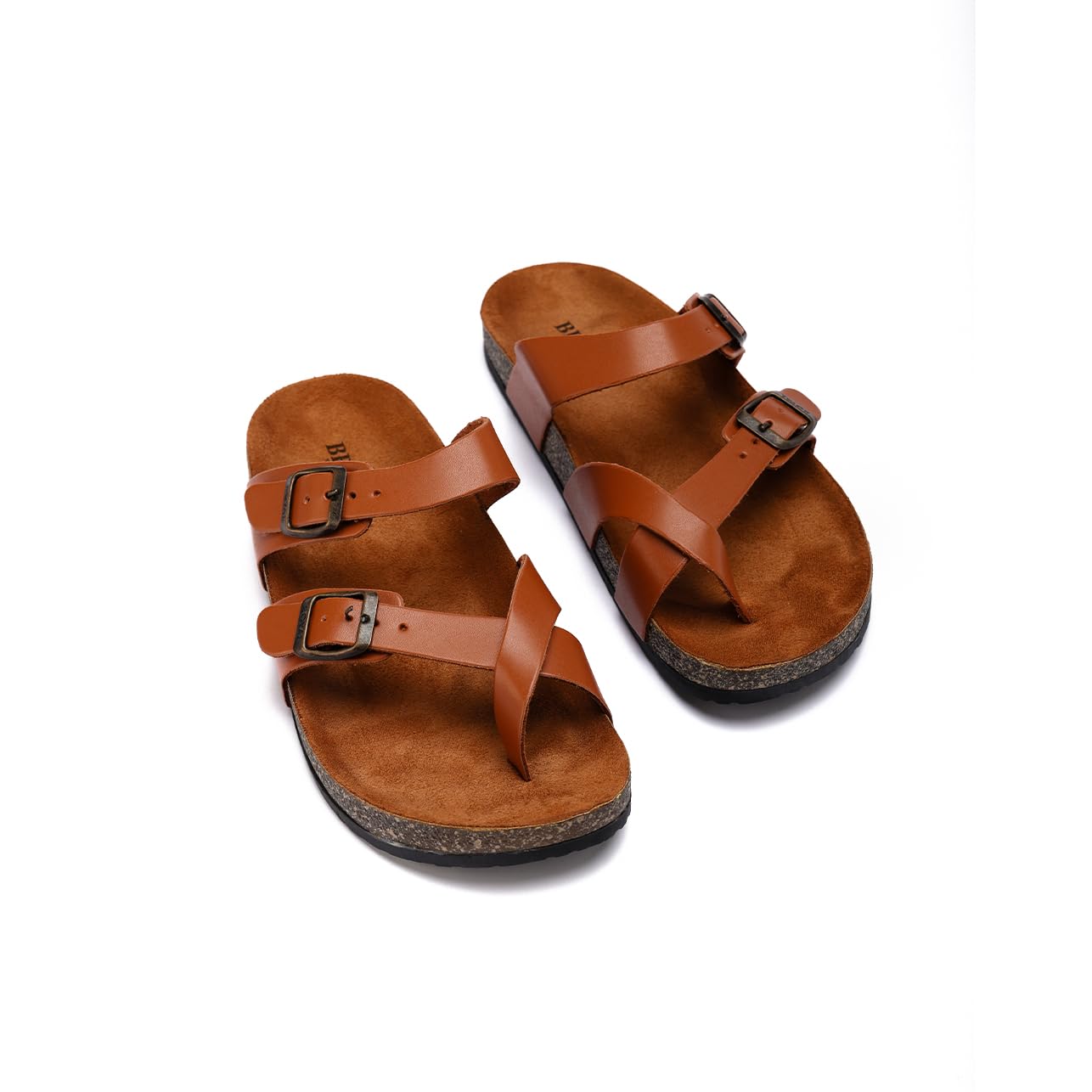 Men genuine leather slipper fashion casual look - Anti-slip - Code 100