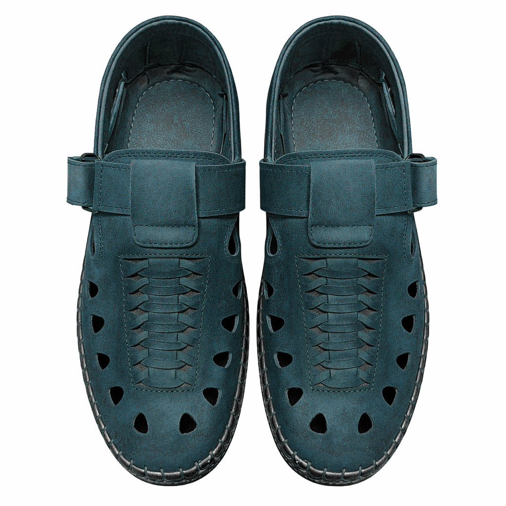 Men's genuine leather mesh sandals – luxurious suede material | All-day comfort and style
