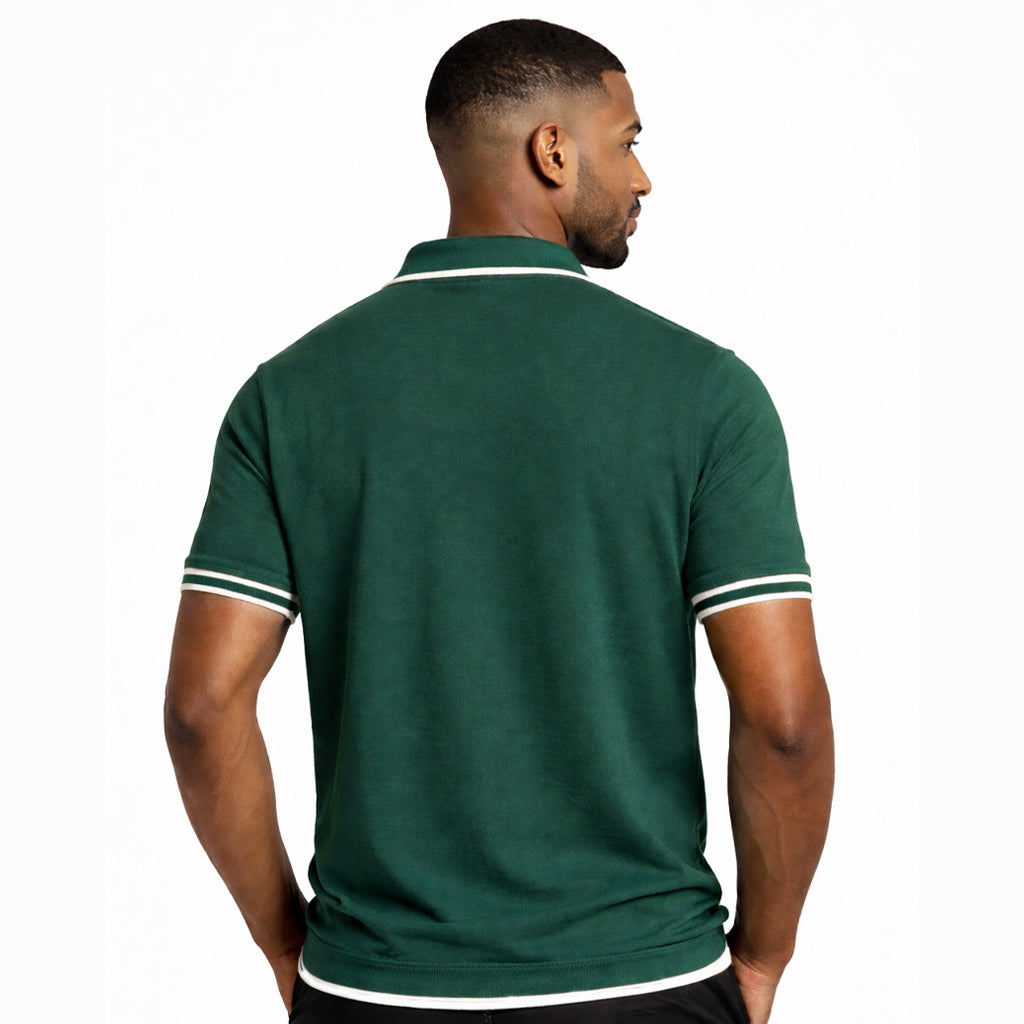 Premium men's polo shirt - perfectly fitted pique cotton - classic straight sleeves in a comfortable summer fabric