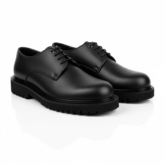Men's genuine leather shoes with a lightweight and comfortable EVA sole - available in various colors and sizes