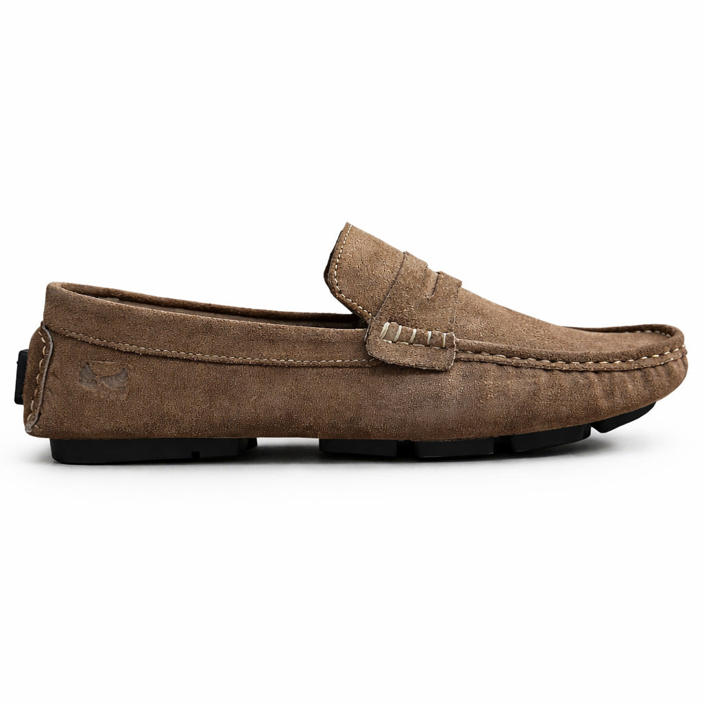 Men's loafer shoes in genuine suede leather – style and comfort, Baby Day