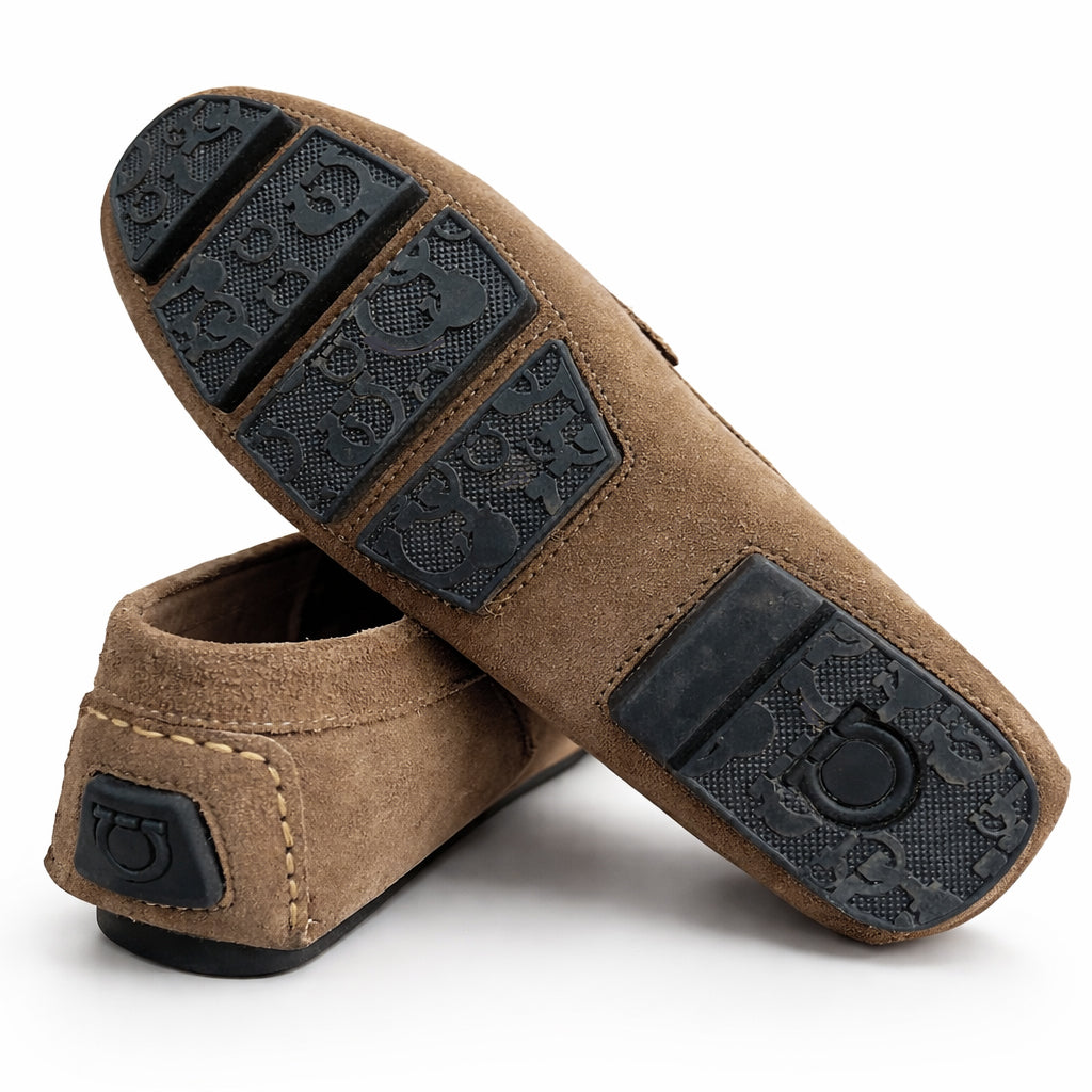 Men's loafer shoes in genuine suede leather – style and comfort, Baby Day
