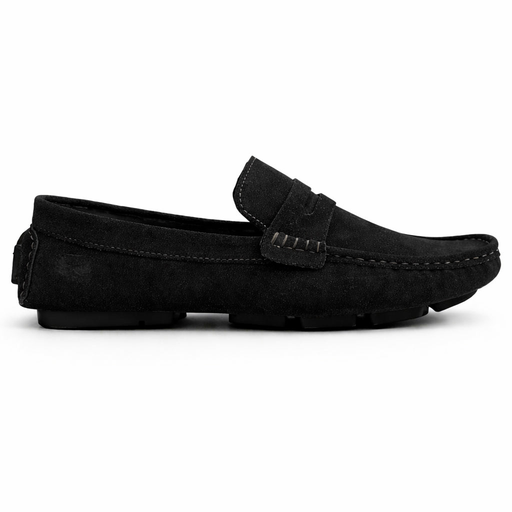 Men's loafer shoes in genuine suede leather – style and comfort, Baby Day