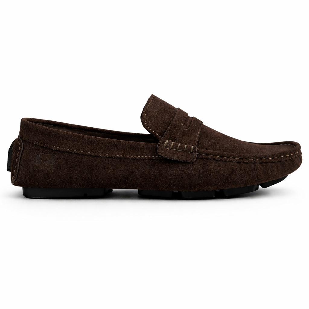 Men's loafer shoes in genuine suede leather – style and comfort, Baby Day
