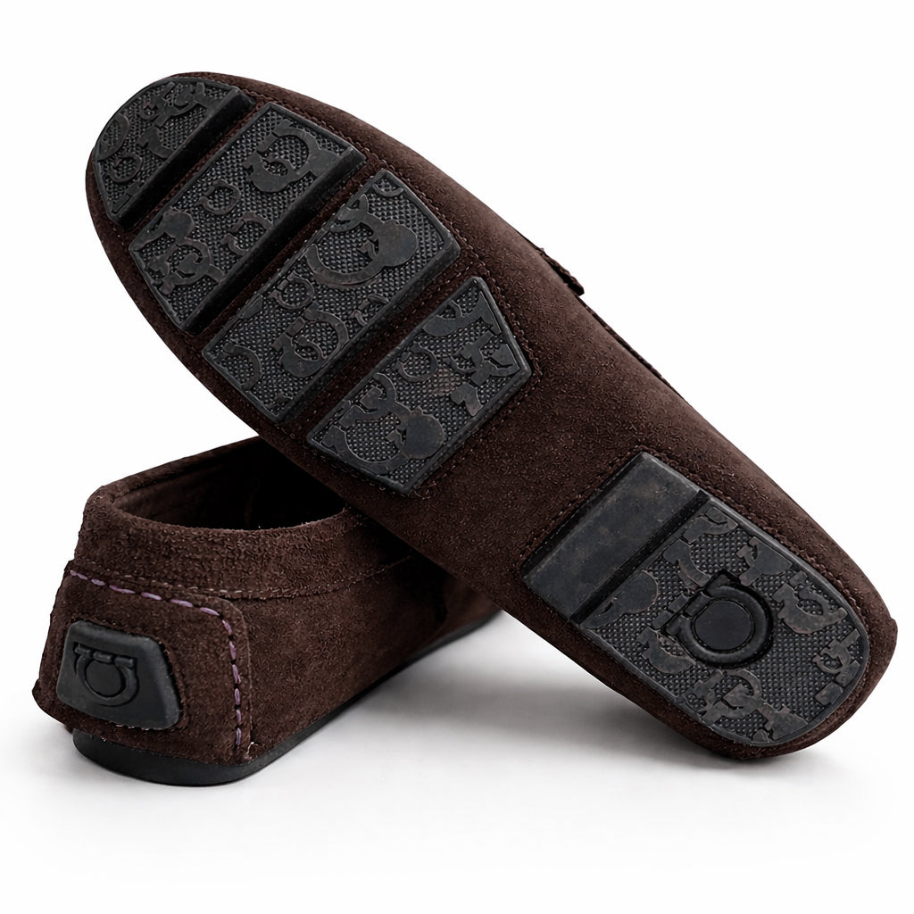 Men's loafer shoes in genuine suede leather – style and comfort, Baby Day