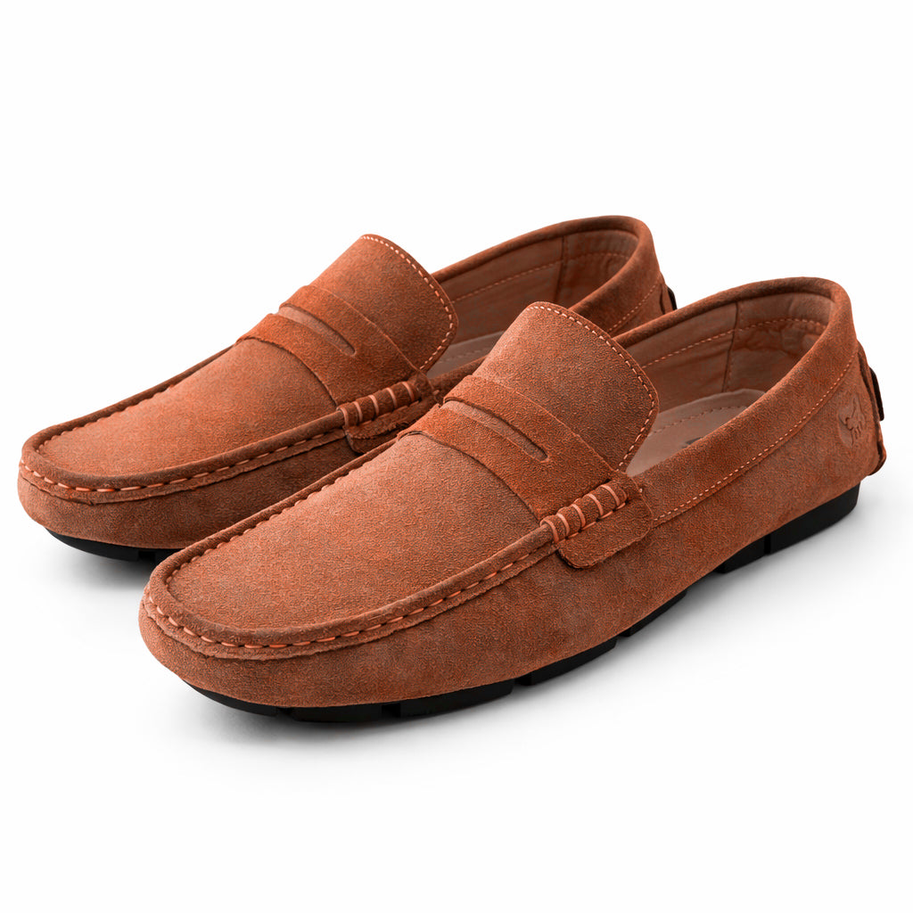 Men's loafer shoes in genuine suede leather – style and comfort, Baby Day