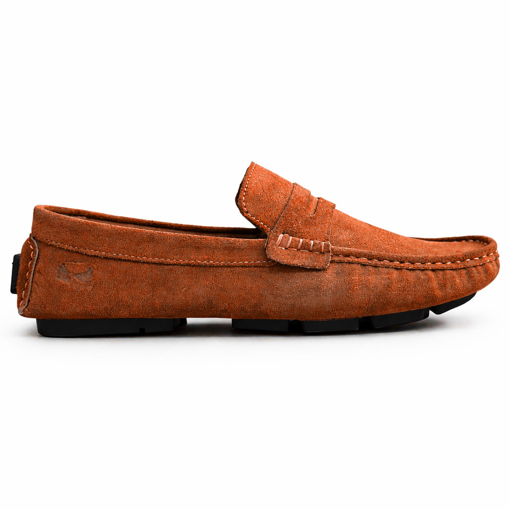 Men's loafer shoes in genuine suede leather – style and comfort, Baby Day