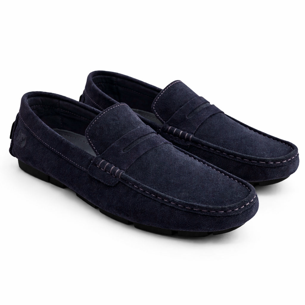 Men's loafer shoes in genuine suede leather – style and comfort, Baby Day
