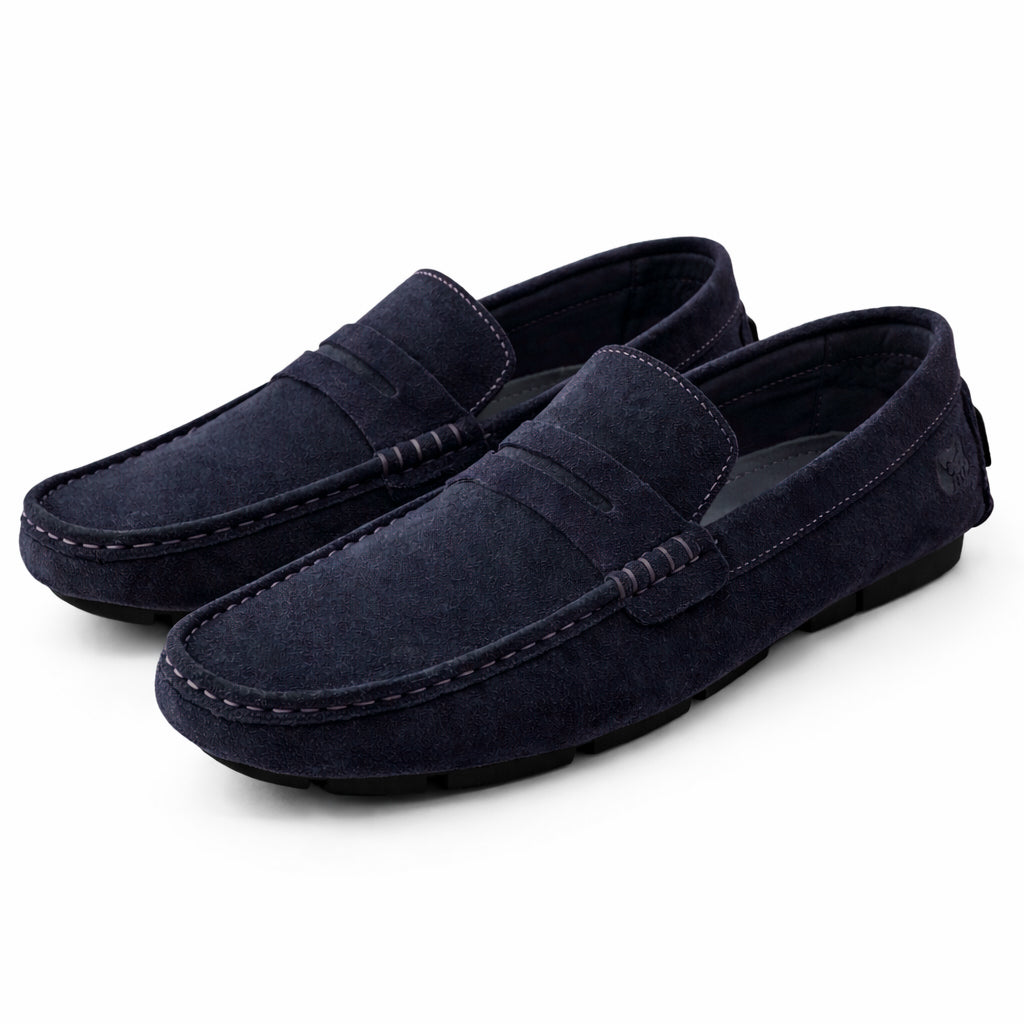 Men's loafer shoes in genuine suede leather – style and comfort, Baby Day