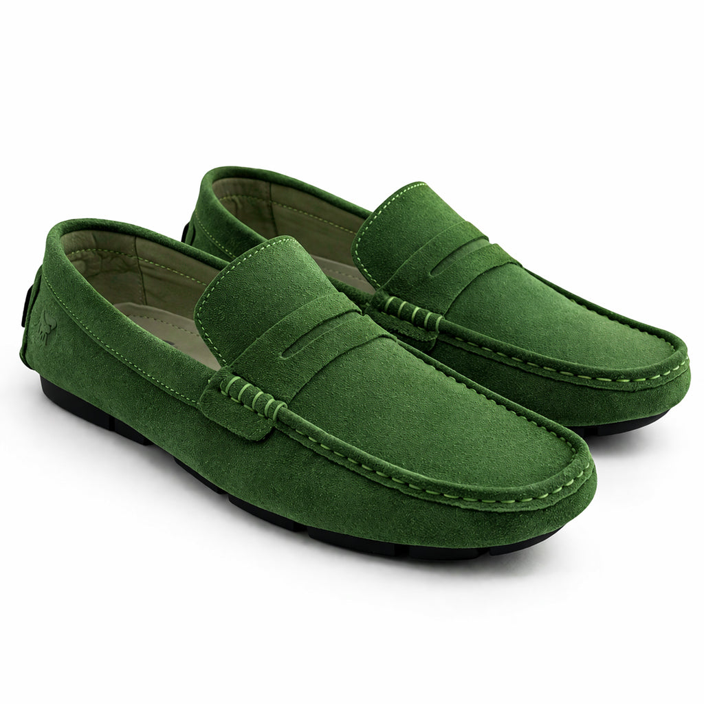 Men's loafer shoes in genuine suede leather – style and comfort, Baby Day