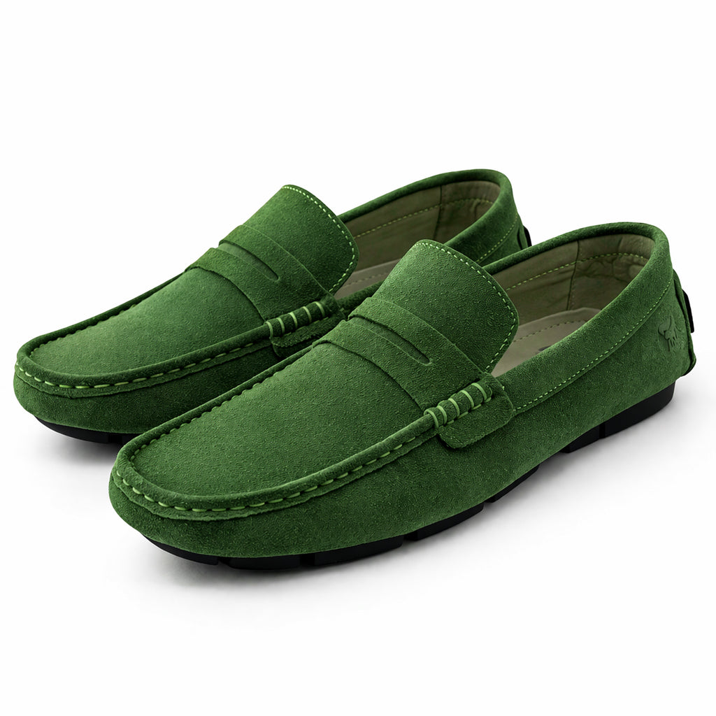 Men's loafer shoes in genuine suede leather – style and comfort, Baby Day