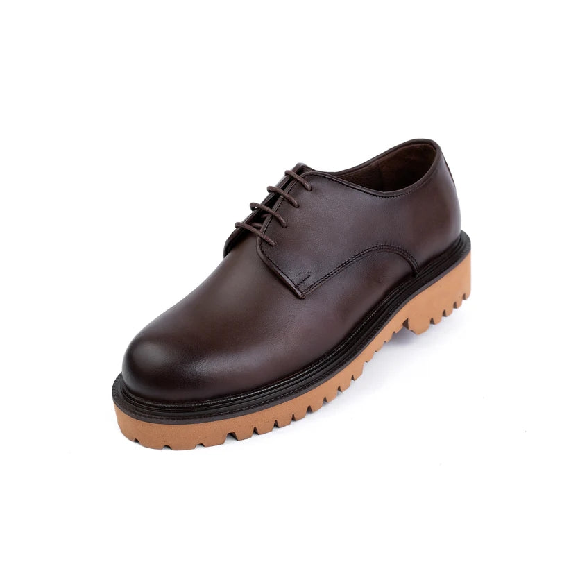 Men's genuine leather shoes with a lightweight and comfortable EVA sole - available in various colors and sizes
