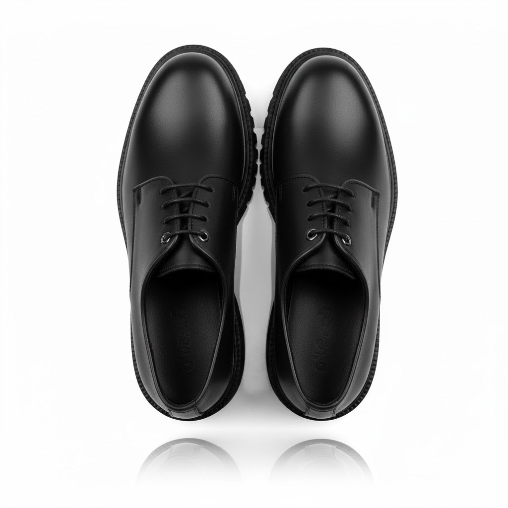 Men's genuine leather shoes with a lightweight and comfortable EVA sole - available in various colors and sizes