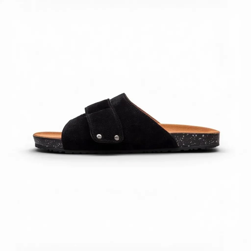 Men’s Comfortable Slippers with a Modern Design – Orthopedic Heel and Anti-Slip Sole – Ideal for Walking and Daily Wear.