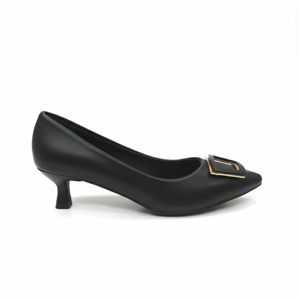 Women's low-heeled shoes with a classic chic design - comfortable, slip-resistant sole