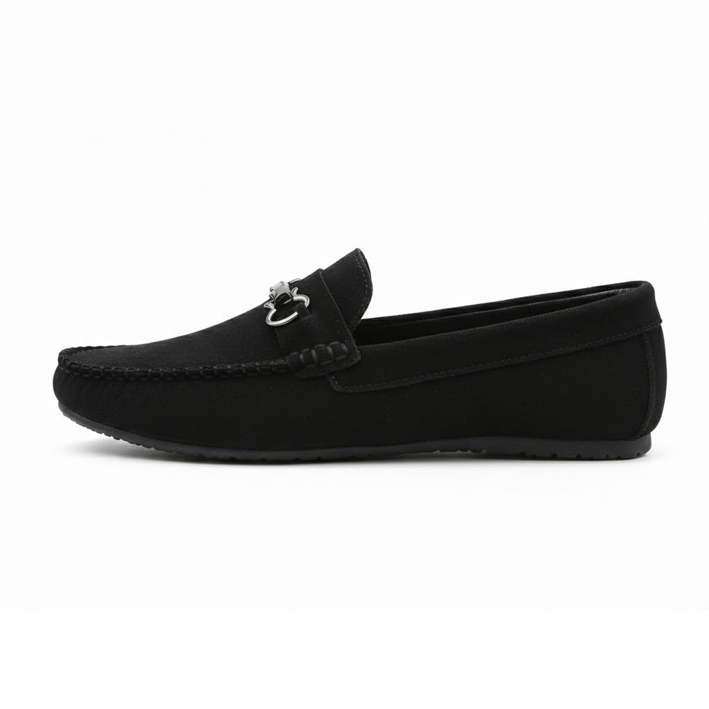 Men’s suede loafers – modern moccasin design, lightweight and extremely comfortable for daily and casual wear.   - S4