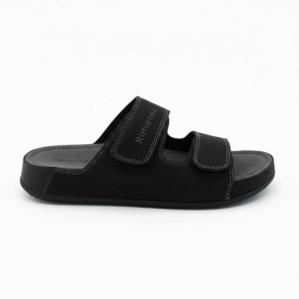 Men genuine leather slipper fashion casual look - Anti-slip-  Code M35
