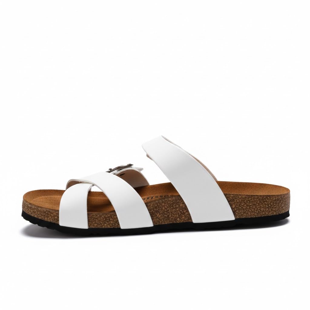 Men genuine leather slipper fashion casual look - Anti-slip  - Code 100