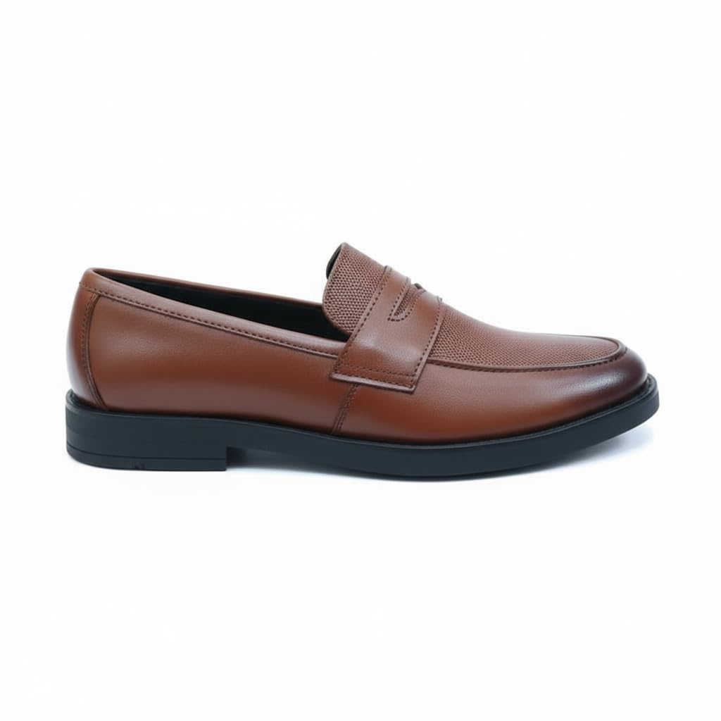 Men’s black leather loafers – formal elegance with a modern touch and a comfortable sole for all-day walking.   - X11