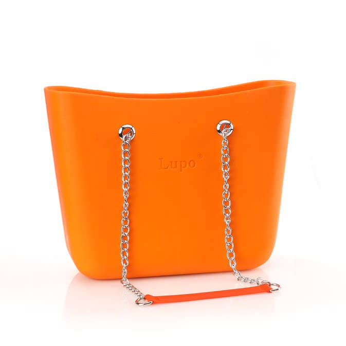 ITALIANO Women pure plastic handbag for rain walking and a hand chain - hb-IT-B
