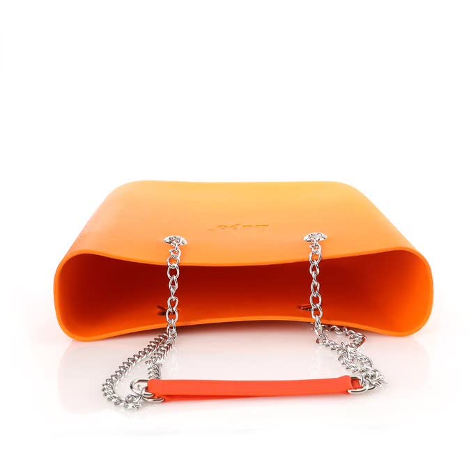 ITALIANO Women pure plastic handbag for rain walking and a hand chain - hb-IT-B