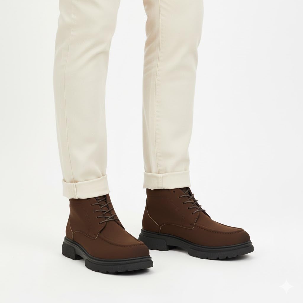 Stylish men's shoes made of suede - equipped with a comfortable Turkish rubber sole - available in various colors and sizes