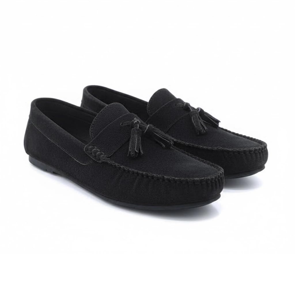 Men’s suede loafers – modern moccasin design, lightweight and extremely comfortable for daily and casual wear.   - S30