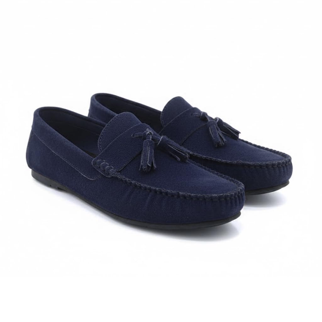 Men’s suede loafers – modern moccasin design, lightweight and extremely comfortable for daily and casual wear.   - S30