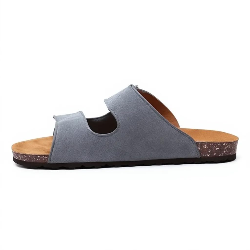 Men genuine leather slipper fashion casual look - Anti-slip  -  Code 117