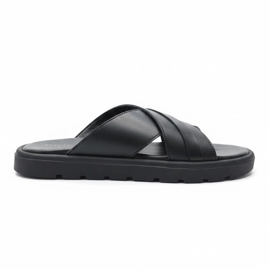 Men genuine leather slipper fashion casual look - Anti-slip  - Code 4000