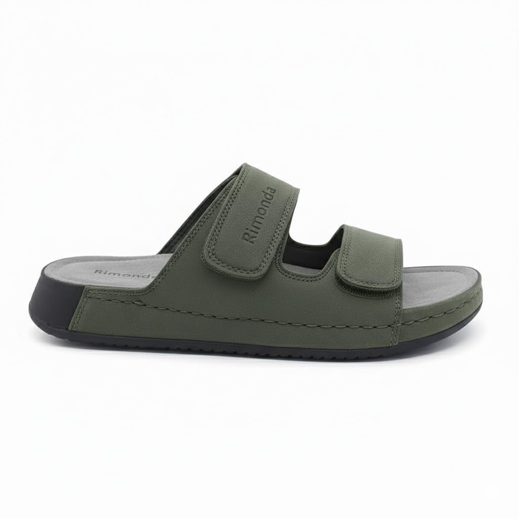 Men genuine leather slipper fashion casual look - Anti-slip-  Code M35