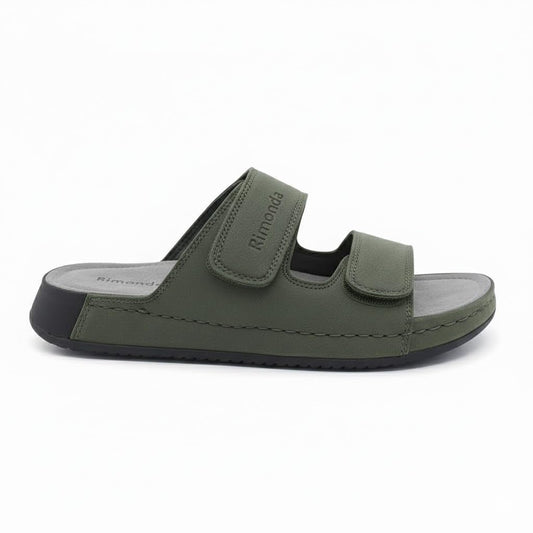 Men genuine leather slipper fashion casual look - Anti-slip-  Code M35