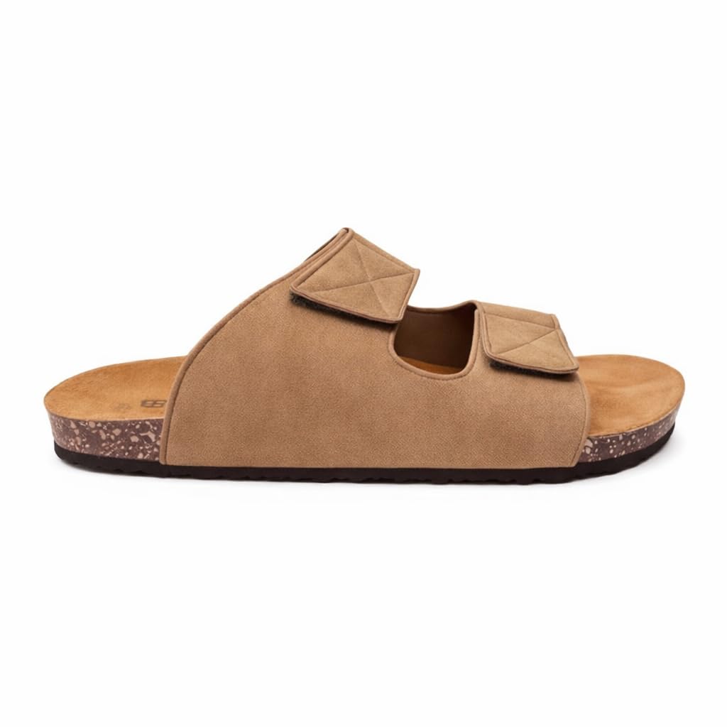 Men genuine leather slipper fashion casual look - Anti-slip  -  Code 117