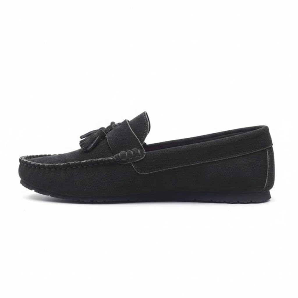 Men’s suede loafers – modern moccasin design, lightweight and extremely comfortable for daily and casual wear.   - S30