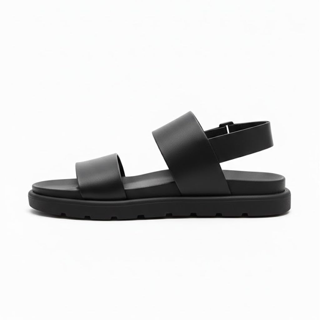 Men genuine leather slipper fashion casual look - Anti-slip  - Code 904