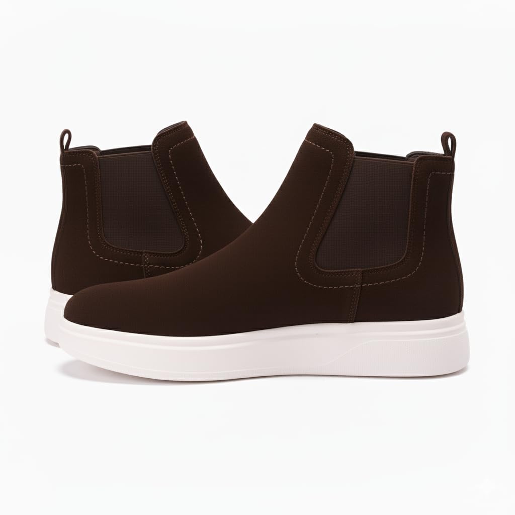Comfortable men's shoes made of genuine suede leather with a Turkish rubber sole.