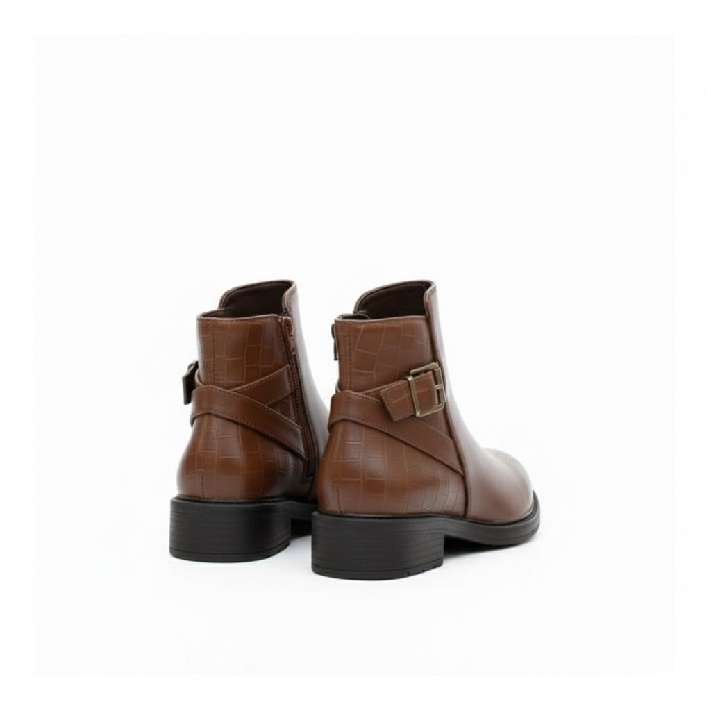 Stylish women's short ankle boots in imported leather - available in various sizes and colors