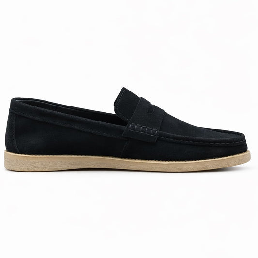 Men’s suede loafers – modern moccasin design, lightweight and extremely comfortable for daily and casual wear.  - K2