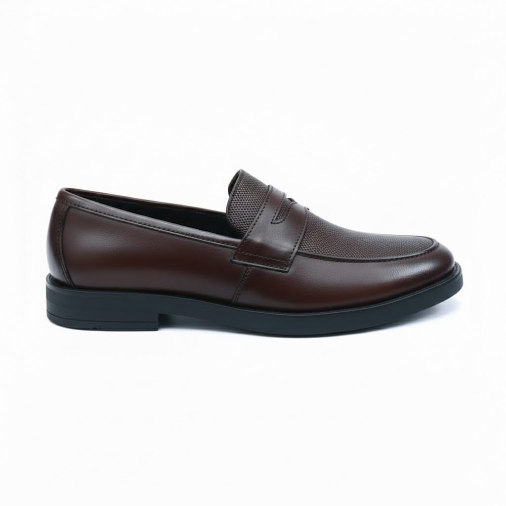 Men’s black leather loafers – formal elegance with a modern touch and a comfortable sole for all-day walking.   - X11