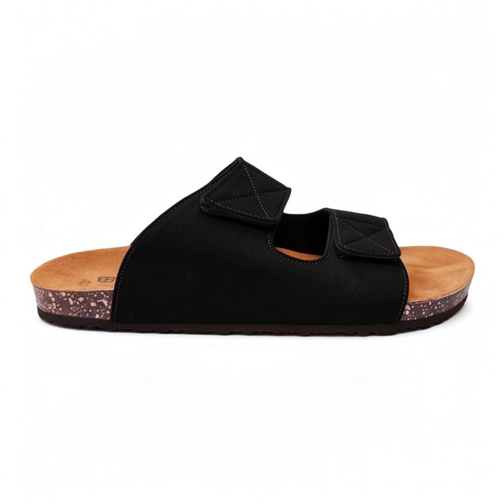 Men genuine leather slipper fashion casual look - Anti-slip  -  Code 117
