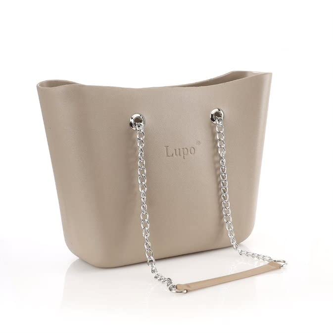 ITALIANO Women pure plastic handbag for rain walking and a hand chain - hb-IT-B