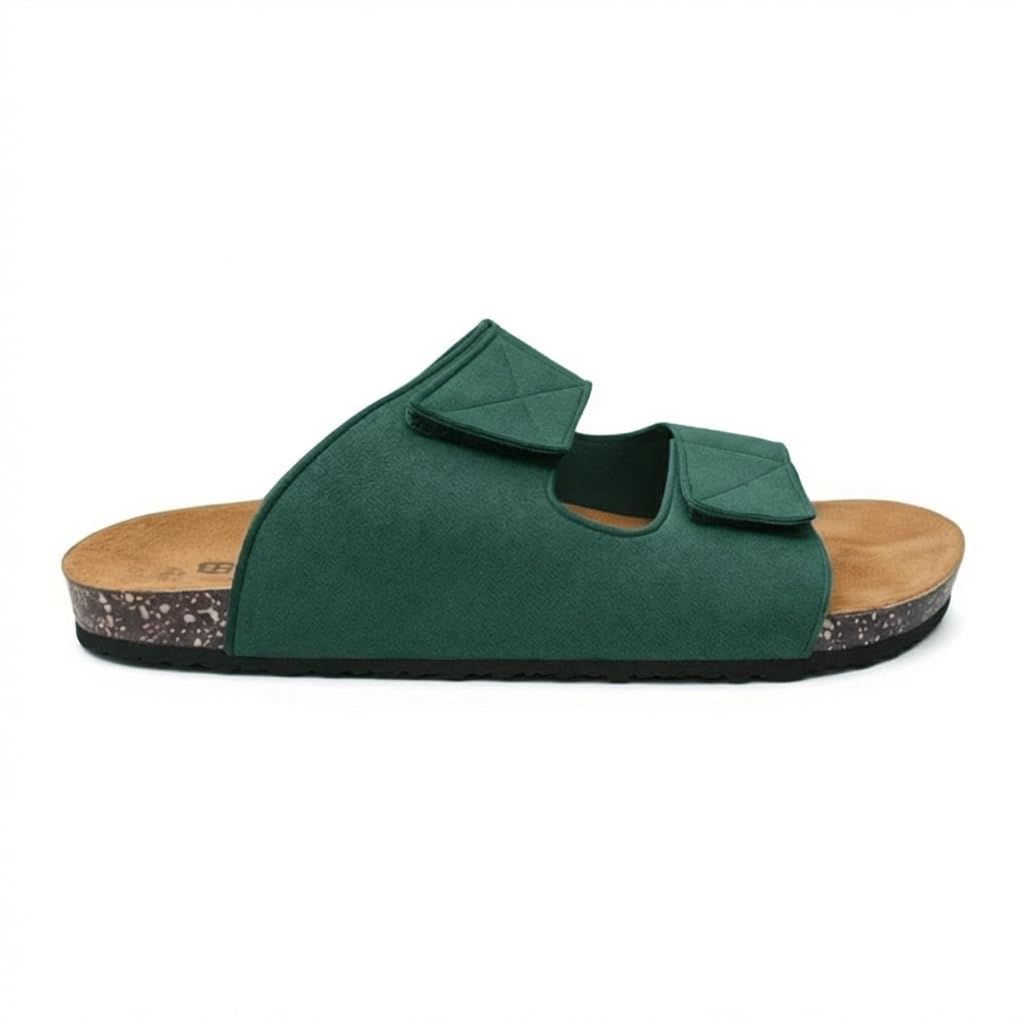 Men genuine leather slipper fashion casual look - Anti-slip  -  Code 117