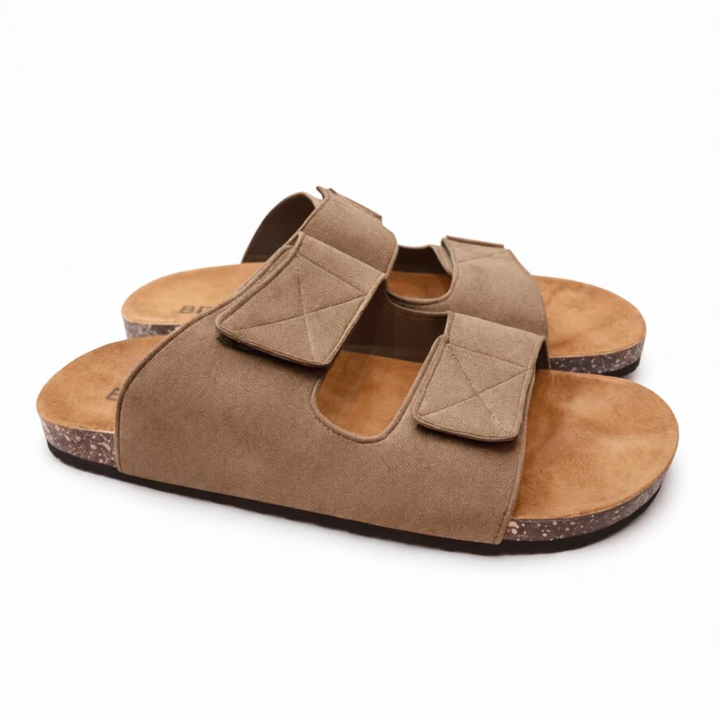 Men genuine leather slipper fashion casual look - Anti-slip  -  Code 117