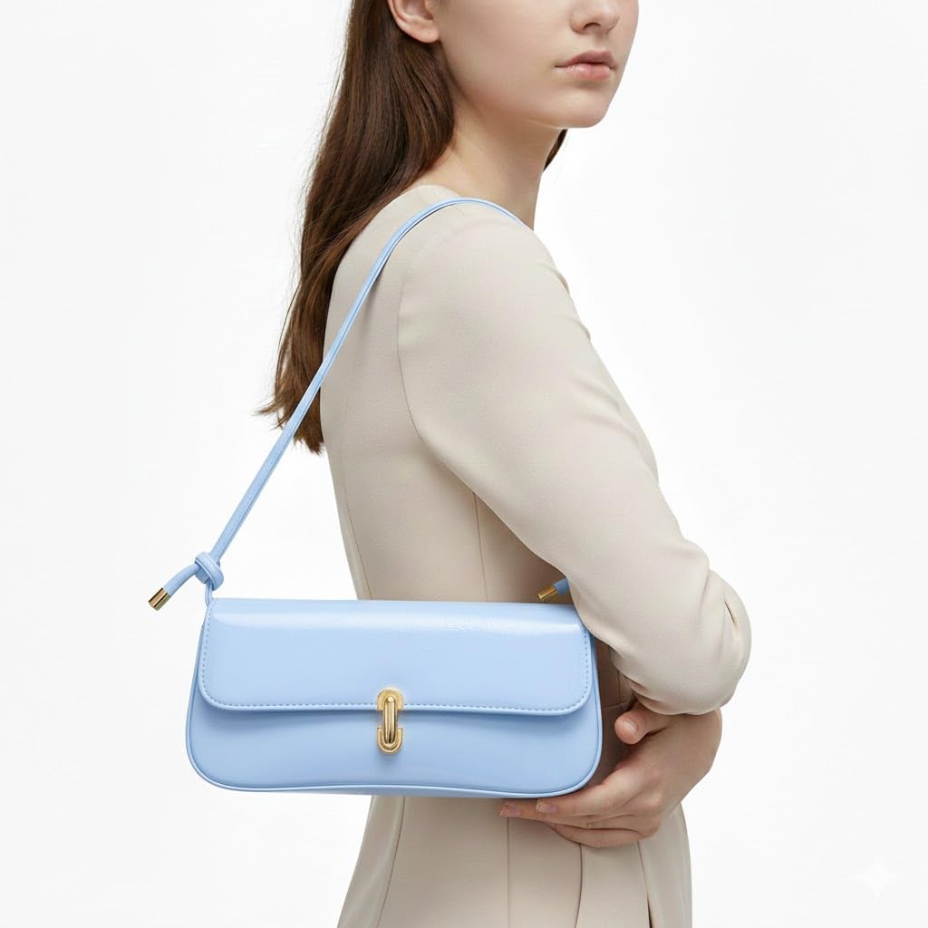 Small leather women’s handbag with a modern design and a long strap – suitable for evening events and everyday outings.