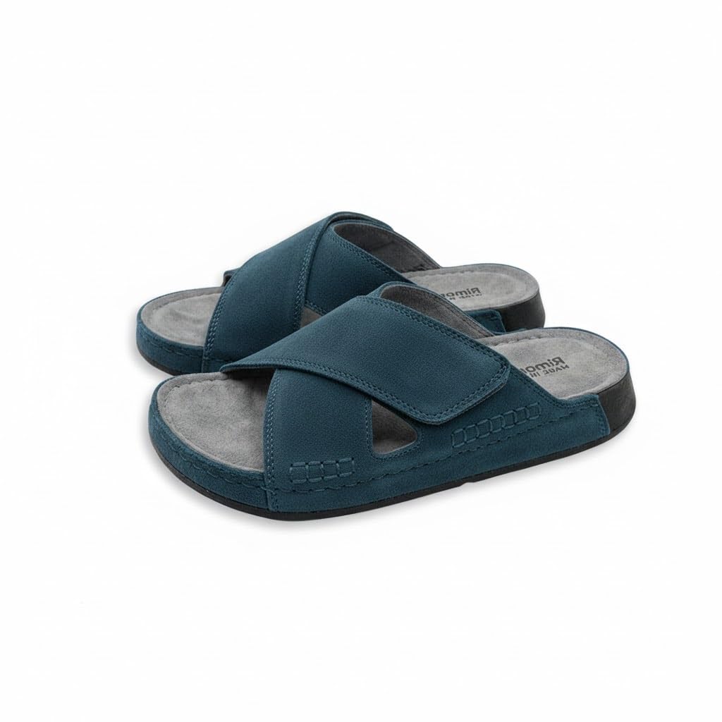 Men genuine leather slipper fashion casual look - Anti-slip  - Code M37