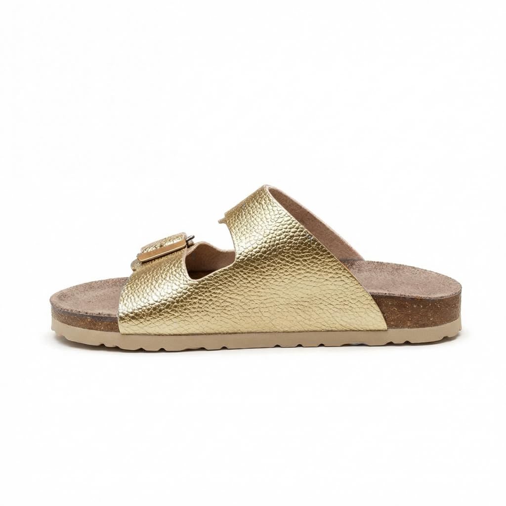 Women’s Orthopedic Slippers with Two Adjustable Straps – Comfortable Footbed Supporting the Arch and Anti-Slip Base – Modern Design for Daily and Summer Wear.